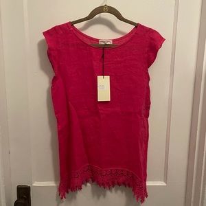 Terzo Millennio Made in Italy 100% linen top